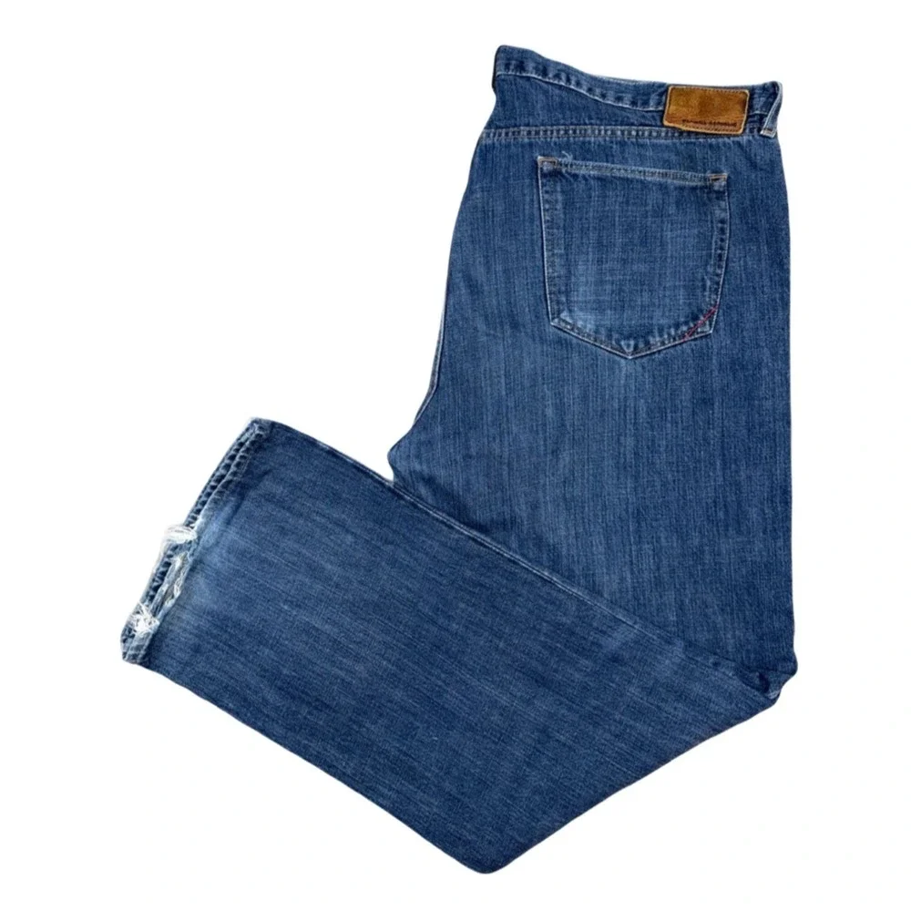 Banana Republic Mens Straight Leg Blue Medium Wash Denim Jeans‎ 40x32